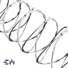 Cerca Concertina Dupla Arame Galvanizado 30cm P/ 15 Metros Foto mini 3