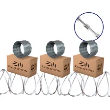 Cerca Concertina Galvanizada Dupla Clipada 45cm 15 Metros Foto mini 1