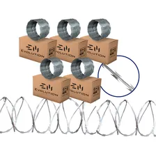 Cerca Concertina Galvanizada Dupla Clipada 45cm 25 Metros Foto mini 1