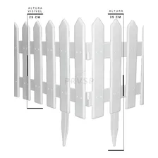 Cerca Decorativa Jardim Preta Kit 10 Cerquinhas Tela 5,40 M Foto mini 3