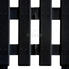 Cerca Decorativa Jardim Preta Kit 10 Cerquinhas Tela 5,40 M Foto mini 4