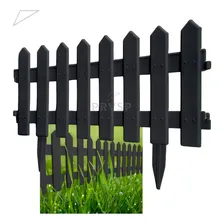 Cerca Decorativa Jardim Preta Kit 10 Cerquinhas Tela 5,40 M Foto mini 1