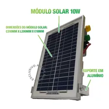 Cerca Elétrica Rural Kit Eletrificador Solar 35km Zs20bi Bateria Foto mini 2