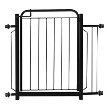 Cerca Grade P/ Porta Portão Preto Pet Cães Criança78-92cm Foto mini 1