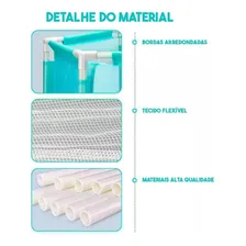 Cercadinho Cercado Chiqueirinho Berço Portátil Infantil Bebê Re136 Snel Home Foto mini 4