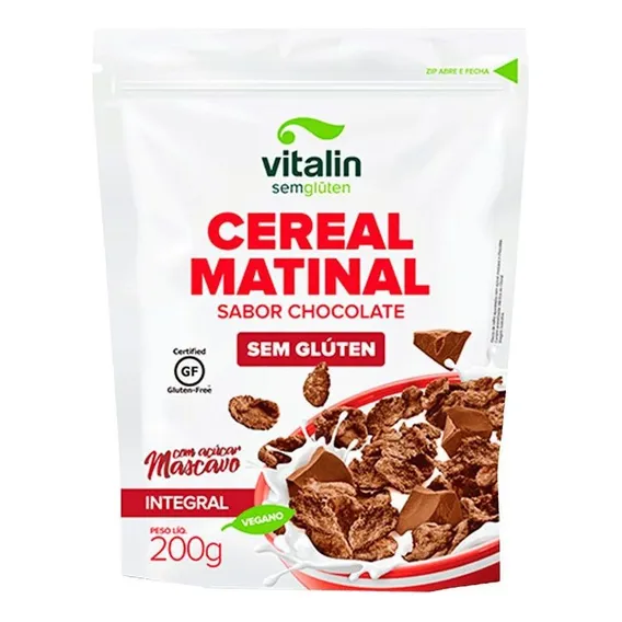 Cereal Matinal Sabor Chocolate Vitalin 200g Foto 1