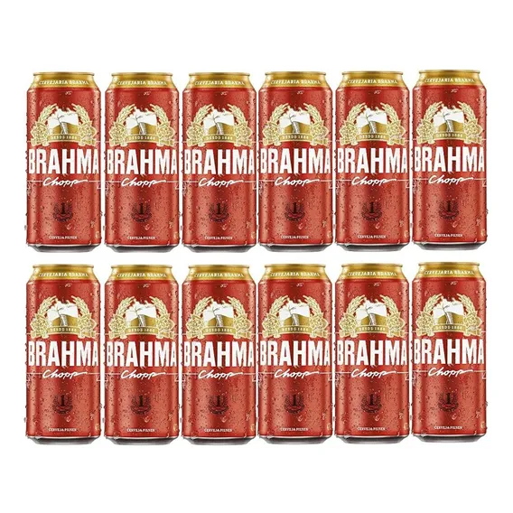 Cerveja Brahma Chopp 473ml Com 12 Unidades Foto 1