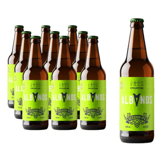 Cerveja Especial Albanos Session Ipa 600ml 10un Premiada Foto 1