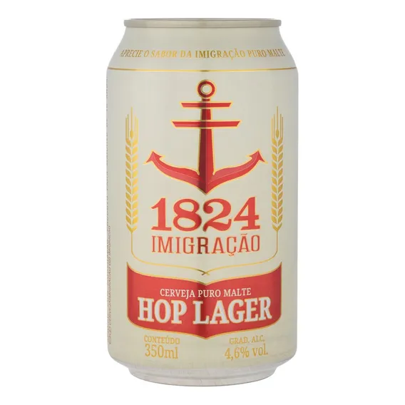 Cerveja Hop Lager 350ml Imigração Foto 1