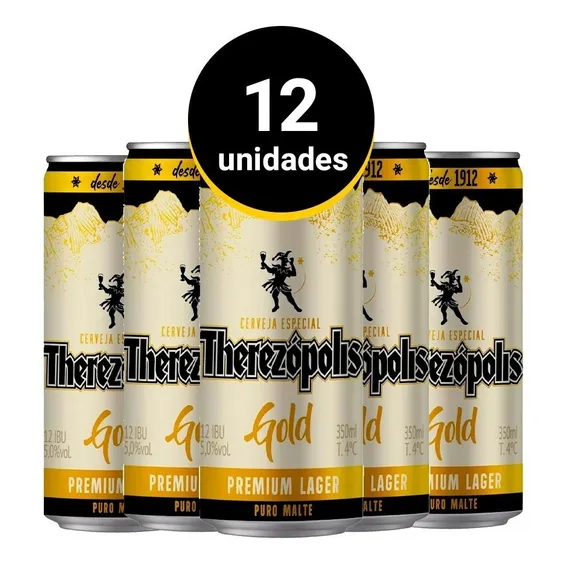 Cerveja Therez贸polis Lager 350ml 12 Unidades Foto 1