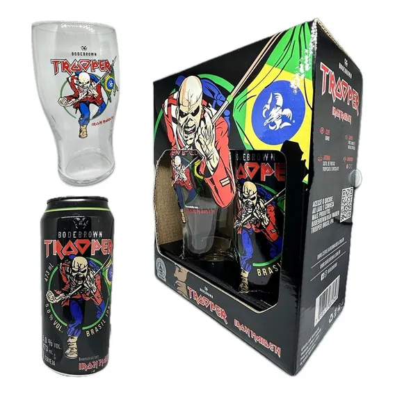 Cerveja Trooper Ipa Iron Maiden 473ml + Copo 600ml Foto 1