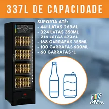 Cervejeira expositora 337l all balck slim vn28rh Metalfrio 220v Foto mini 4
