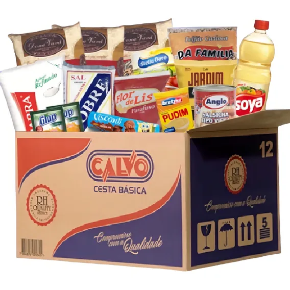 Cesta Básica Alimentar Calvo Cesta 16 Itens Básica Foto 1