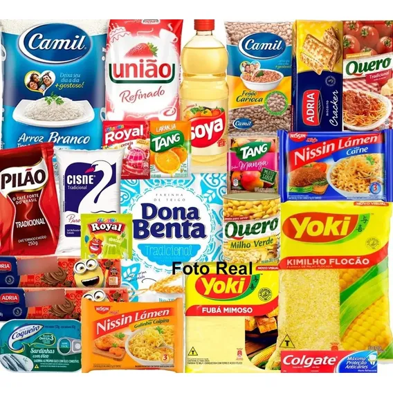 Cesta básica alimentar Econocesta 24 unidades Foto 1