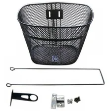 Cesta Cestinha Para Bicicleta Aramada Preta Aro 26 Foto mini  2
