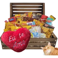 Cesta De Café Da Manhã Chocolate Presente Baú Pelucia Foto mini 1
