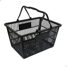 Cesta De Compras Reforçada Supermercados Loja 22l Kit 10 unidades Foto mini 1