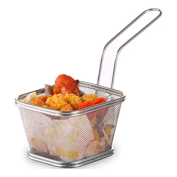 Cesta Para Servir Porções Batata Frita Frango 13x11x8cm Foto 1