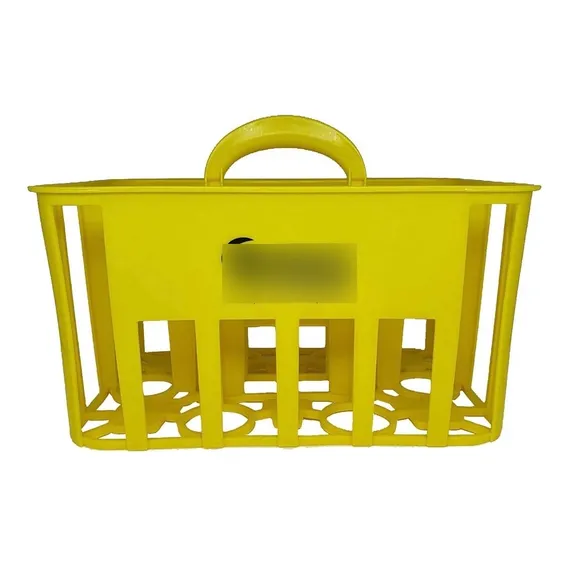 Cesta Porta Garrafas 1 Litro Para 6 Squeezes Cor Amarelo Foto 1