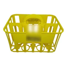 Cesta Porta Garrafas 1 Litro Para 6 Squeezes Cor Amarelo Foto mini 2