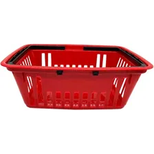 Cestinha Super Plástico Compras Vermelha 8 L Foto mini 3