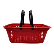 Cestinha Super Plástico Compras Vermelha 8 L Foto mini 2