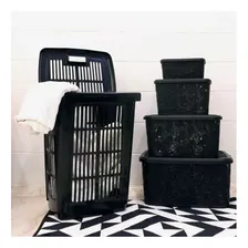 Cesto-balde Organizador Roupa Suja-limpa Multiuso Com Tampa Foto  mini 1