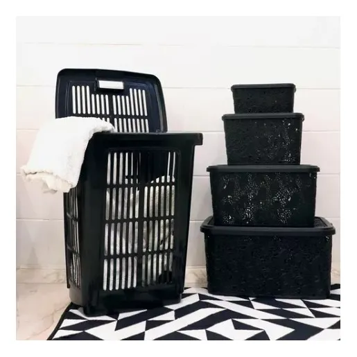 Cesto-balde Organizador Roupa Suja-limpa Multiuso Com Tampa Foto 1