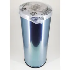 Cesto De Lixo Lixeira 30 Litros Inox Tampa Basculante Escrit贸rio Foto mini 3