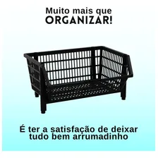 Cesto Expositor Organizador Empilhável Gôndula 2 Unidade Foto mini 2