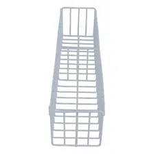 Cesto Fruteira Em Aço Aramado Branco N6 Com Divisória Foto mini 2