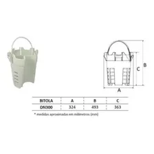 Cesto Limpeza Para Caixa Gordura Amanco 21522 Cor Branco Foto mini  3