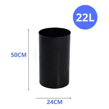 Cesto Lixeira 22 Litros Sem Tampa 50 X 24 Cm Cores Cor Preto Foto mini  2