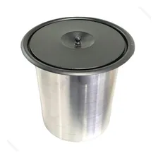 Cesto Lixeira Pia Cozinha Embutir 8 Litros Inox 304 Preto Foto mini 3