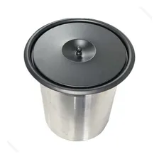 Cesto Lixeira Pia Cozinha Embutir 8 Litros Inox 304 Preto Foto mini 4