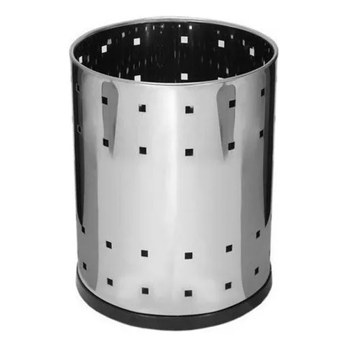 Cesto - Lixeira Telado Para Escritório - Aço Inox 13 Litros Foto 1