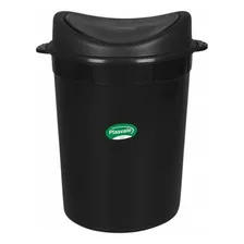 Cesto Lixo Cozinha Lixeira 12 Litros Basculante Redonda Cor Preto Foto mini 2