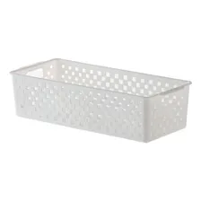 Cesto Organizador Quadratta Branco - 34x15x9cm Foto  mini 1