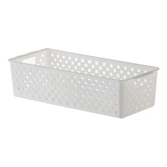 Cesto Organizador Quadratta Branco - 34x15x9cm Foto 1