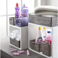 Cesto Paramount Quadratta Com Tampa 29 X 19 X 12cm Cinza Foto mini  2