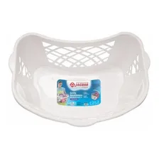 Cesto Roupa Anat么mico 35 Litros Branco Telado 1729 Jaguar Foto mini 3