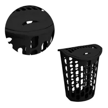 Cesto Telado Para Roupa Preto 40 Litros - Injeplastec Foto mini  2