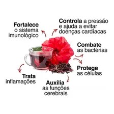 Chá De Hibisco Flor Desidratada Para Chá 100g Foto mini 4