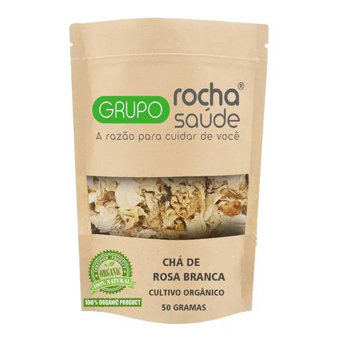 Chá De Rosa Branca 50 Gramas Foto 1