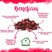Chá Flor De Hibisco 500g Desidratado - Linha Premium Foto mini 2