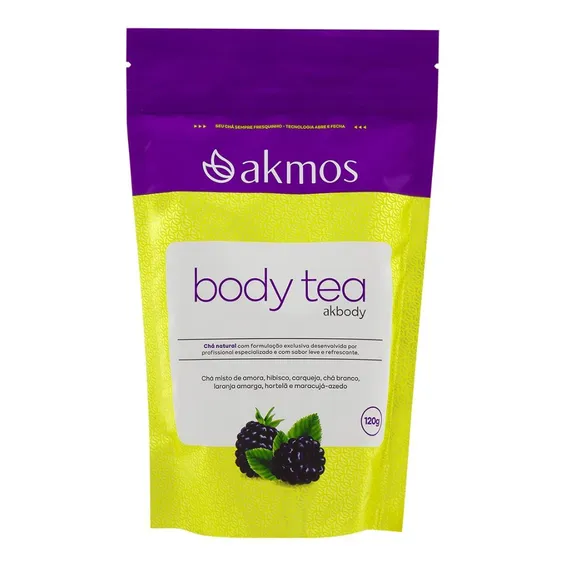 Chá Misto Body Tea Akmos 120g Laxativo Foto 1