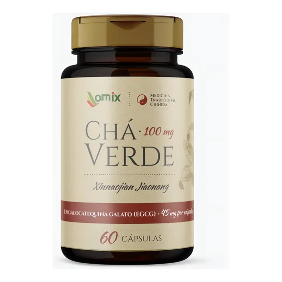 Chá Verde - 60 Cápsulas - Omix Foto 1
