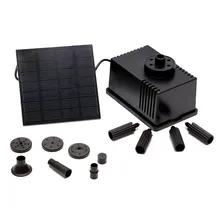 Chafariz Fonte Placa Solar Para Piscina Lago Aquário Cor Preto 7 Foto mini 1