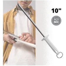 Chaira Estriada Afiador Amolador Facas Profissional Aço Inox Foto mini 1