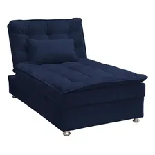 Chaise Penélope Veludo Azul Foto mini 1